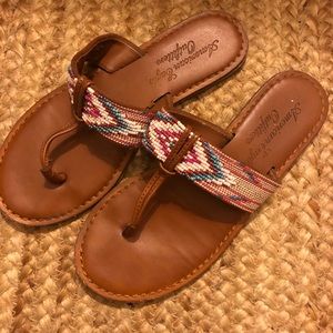 American Eagle Beaded Sandals
